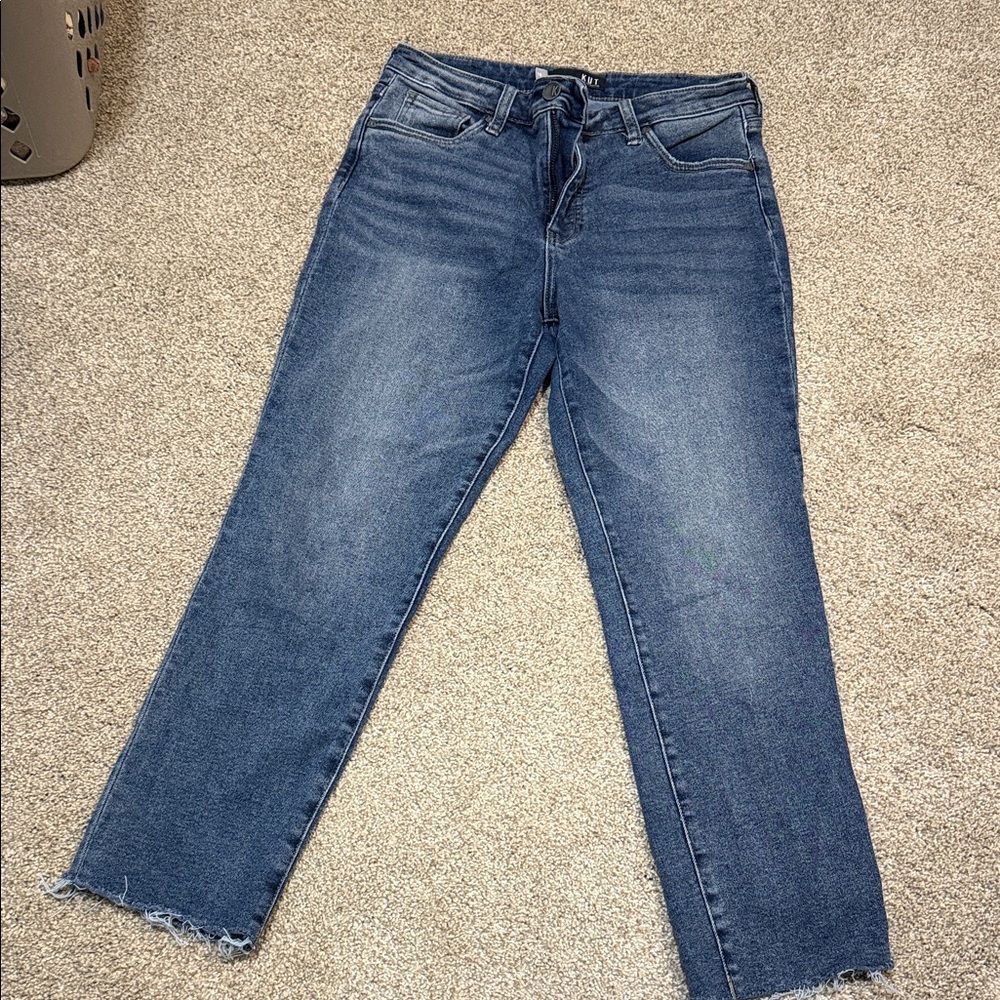 Kut from the Kloth Women's Straight Leg Blue Jeans